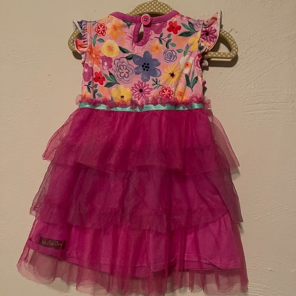 Matilda Jane FAIRY GARDEN FRENCHIE Dress Tutu Tulle Floral - Picture 5 of 8